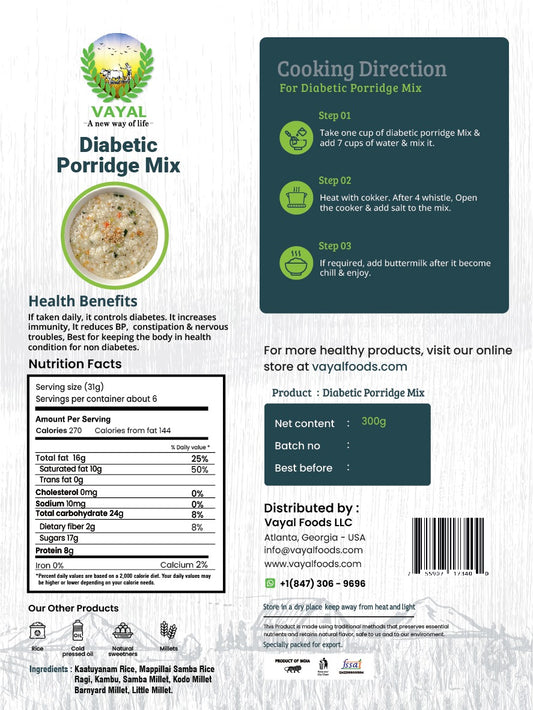 Diabetic Porridge Mix