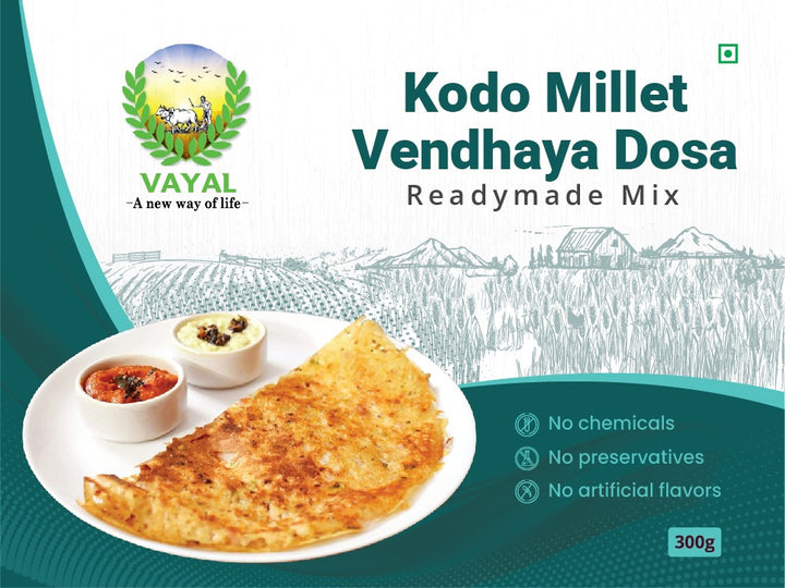 Kodo Millet + Fenugreek Dosa Mix