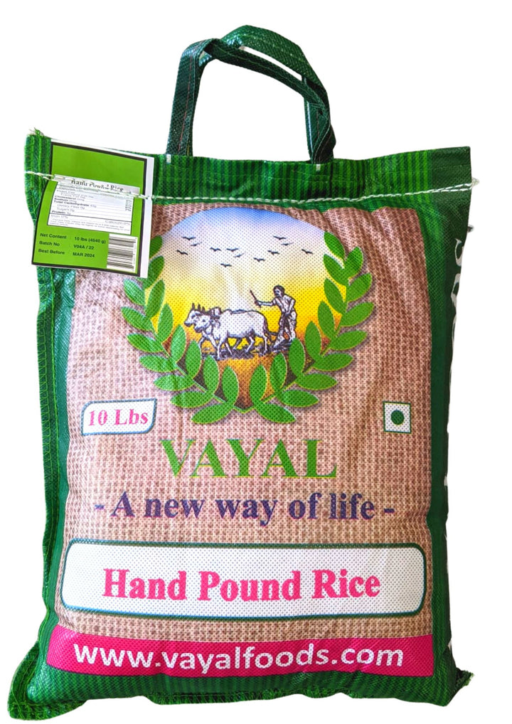 Ponni Hand-Pounded Rice (10 lbs)