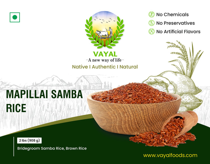 Healthy Mapillai Samba rice - Vayalfoods